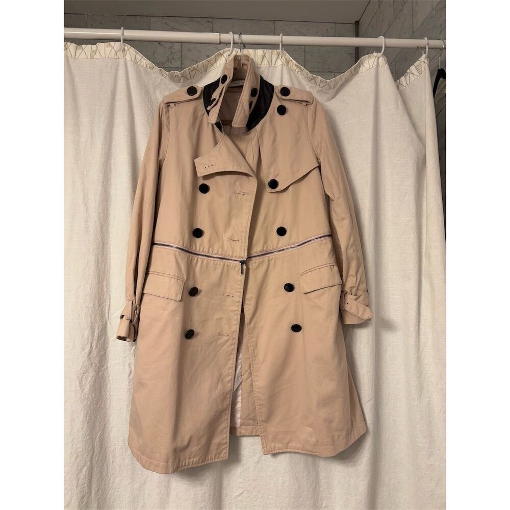 Rebecca Minkoff Women's Convertible Trench Coat Beige Size Small Standard - Picture 1 of 16